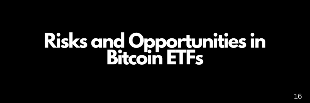 Risks and Opportunities in Bitcoin ETFs