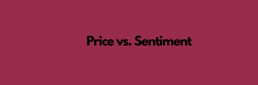 Price vs. Sentiment: Understanding Market Dynamics